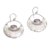 Amethyst dangle earrings, 'Barong's Flowers' - Floral Amethyst and Silver Dangle Earrings from Bali (image 2a) thumbail