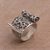 Sterling silver cocktail ring, 'Magic Scroll' - Sterling Silver Scroll Cocktail Ring from Bali thumbail
