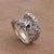 Sterling silver cocktail ring, 'Curling Scroll' - Artisan Crafted Sterling Silver Scroll Ring from Bali (image 2c) thumbail