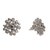 Garnet button earrings, 'Bamboo Gates' - Bamboo-Themed Garnet Button Earrings from Bali (image 2c) thumbail