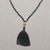 Onyx and tiger's eye pendant necklace, 'Meditative Evening' - Onyx and Tiger's Eye Pendant Necklace from Bali thumbail