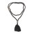 Onyx and tiger's eye pendant necklace, 'Meditative Evening' - Onyx and Tiger's Eye Pendant Necklace from Bali (image 2d) thumbail