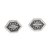 Sterling silver button earrings, 'Charming Bedeg' - Cultural Sterling Silver Button Earrings from Bali (image 2a) thumbail