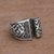 Sterling silver cocktail ring, 'Bali Scroll' - Sterling Silver Scroll Cocktail Ring from Bali thumbail