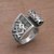 Sterling silver cocktail ring, 'Bali Scroll' - Sterling Silver Scroll Cocktail Ring from Bali (image 2b) thumbail