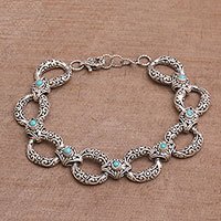 Turquoise link bracelet,