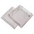 Ceramic dinner plates, 'Rustic Table' (pair) - Pair of Square Black and White Ceramic Dinner Plates (image 2c) thumbail