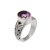Amethyst single stone ring, 'Grow On' - Faceted Oval Amethyst Single Stone Ring from Bali (image 2a) thumbail