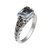 Blue topaz single stone ring, 'Padang Galak Beauty' - Faceted Blue Topaz Single Stone Ring from Bali (image 2a) thumbail