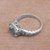 Blue topaz single stone ring, 'Padang Galak Beauty' - Faceted Blue Topaz Single Stone Ring from Bali (image 2c) thumbail