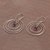 Amethyst dangle earrings, 'Atoms' - Amethyst and Sterling Silver Dangle Earrings form Bali (image 2c) thumbail