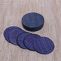 Pandan leaf coasters,
