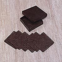 Pandan leaf coasters,