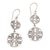 Sterling silver dangle earrings, 'Gianyar Swirls' - Round Sterling Silver Dangle Earrings with Lacy Motifs (image 2a) thumbail