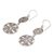 Sterling silver dangle earrings, 'Gianyar Swirls' - Round Sterling Silver Dangle Earrings with Lacy Motifs (image 2e) thumbail