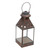 Brass lantern, 'Java Lights' - Small Brass and Glass Tealight Candle Holder Lantern (image 2a) thumbail