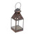 Brass lantern, 'Java Lights' - Small Brass and Glass Tealight Candle Holder Lantern (image 2d) thumbail