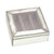 Glass jewelry box, 'Reflected Keeper' - Handmade Glass and Felt Jewelry Box from Java (image 2f) thumbail