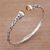 Citrine cuff bracelet, 'Eden Vines' - Citrine and Sterling Silver Cuff Bracelet from Bali thumbail