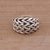 Sterling silver cocktail ring, 'Chain Stitch' - Chain Stitch Motif Sterling Silver Cocktail Ring (image 2c) thumbail