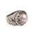 Cultured pearl cocktail ring, 'Lotus Gleam in White' - Floral White Cultured Pearl Cocktail Ring from Bali (image 2d) thumbail