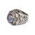 Cultured pearl cocktail ring, 'Lotus Gleam in Blue' - Floral Blue Cultured Pearl Cocktail Ring from Bali (image 2e) thumbail
