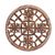 Wood relief panel, 'Flower Seeds' - Elegant Round Wood Wall Relief Panel from Bali (image 2a) thumbail
