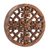 Wood relief panel, 'Flower Seeds' - Elegant Round Wood Wall Relief Panel from Bali (image 2d) thumbail