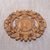 Wood wall relief panel, 'Buddha's Garden' - Detailed Buddha Wall Relief Panel in Hand Carved Wood (image 2b) thumbail
