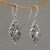 Moonstone dangle earrings, 'Dream Portal' - Moonstone Dangle Earrings with Ornate Sterling Silver (image 2b) thumbail