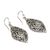Moonstone dangle earrings, 'Dream Portal' - Moonstone Dangle Earrings with Ornate Sterling Silver (image 2e) thumbail