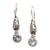 Blue topaz dangle earrings, 'Ocean Vine' - Blue Topaz and Silver Dangle Earrings from Bali (image 2a) thumbail
