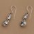 Blue topaz dangle earrings, 'Ocean Vine' - Blue Topaz and Silver Dangle Earrings from Bali (image 2c) thumbail