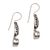 Blue topaz dangle earrings, 'Ocean Vine' - Blue Topaz and Silver Dangle Earrings from Bali (image 2d) thumbail