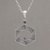Garnet and amethyst pendant necklace, 'Songket Hex' - Garnet and Amethyst Songket Motif Pendant Necklace from Bali thumbail
