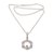 Garnet and amethyst pendant necklace, 'Songket Hex' - Garnet and Amethyst Songket Motif Pendant Necklace from Bali (image 2c) thumbail