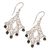 Onyx chandelier earrings, 'Temple Shower' - Handcrafted Diamond-Shaped Onyx Dangle Earrings from Bali (image 2c) thumbail