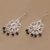 Onyx chandelier earrings, 'Dreamy Shower' - Handcrafted Onyx Chandelier Earrings from Bali (image 2c) thumbail