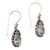 Blue topaz dangle earrings, 'Elegant Crown' - Ornate Blue Topaz and Silver Dangle Earrings (image 2a) thumbail