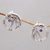 Amethyst drop earrings, 'Bamboo Life' - Bamboo-Themed Amethyst Drop Earrings from Bali thumbail