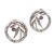 Amethyst drop earrings, 'Bamboo Life' - Bamboo-Themed Amethyst Drop Earrings from Bali (image 2a) thumbail