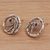 Amethyst drop earrings, 'Bamboo Life' - Bamboo-Themed Amethyst Drop Earrings from Bali (image 2b) thumbail