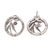 Amethyst drop earrings, 'Bamboo Life' - Bamboo-Themed Amethyst Drop Earrings from Bali (image 2d) thumbail