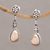 Gold accented sterling silver dangle earrings, 'Golden Surprise' - 18k Gold Accent Sterling Silver Dangle Earrings from Bali thumbail