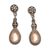 Gold accented sterling silver dangle earrings, 'Golden Surprise' - 18k Gold Accent Sterling Silver Dangle Earrings from Bali (image 2a) thumbail