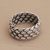 Sterling silver band ring, 'Well Woven' - Unisex Style Woven Sterling Silver Ring (image 2b) thumbail