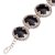 Onyx link bracelet, 'Garden Shrine' - Link Bracelet with Sterling Silver and Black Onyx (image 2d) thumbail