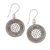 Sterling silver dangle earrings, 'Dots Galore' - Dot Motif Sterling Silver Dangle Earrings with Hooks (image 2a) thumbail
