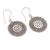 Sterling silver dangle earrings, 'Dots Galore' - Dot Motif Sterling Silver Dangle Earrings with Hooks (image 2d) thumbail