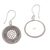 Sterling silver dangle earrings, 'Dots Galore' - Dot Motif Sterling Silver Dangle Earrings with Hooks (image 2e) thumbail